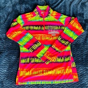 Colorful varsity cheer sports jacket